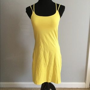 Yellow cotton summer dress